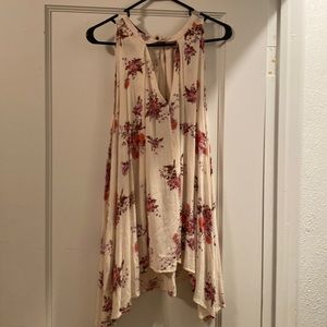Free People tunic dress, floral, crème. Size: XS